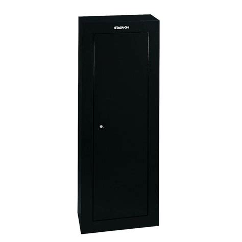 stack-on 8-gun steel security cabinet gloss black|long gun locking cabinet.